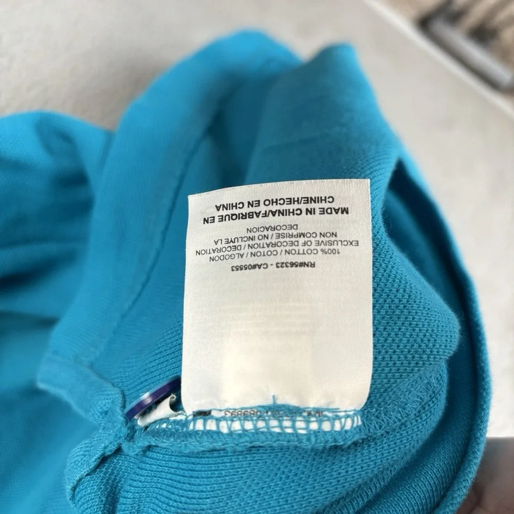Nike Air Jordan Polo‎ Shirt Mens 2XL Turquoise Purple Golf Performance Charlotte